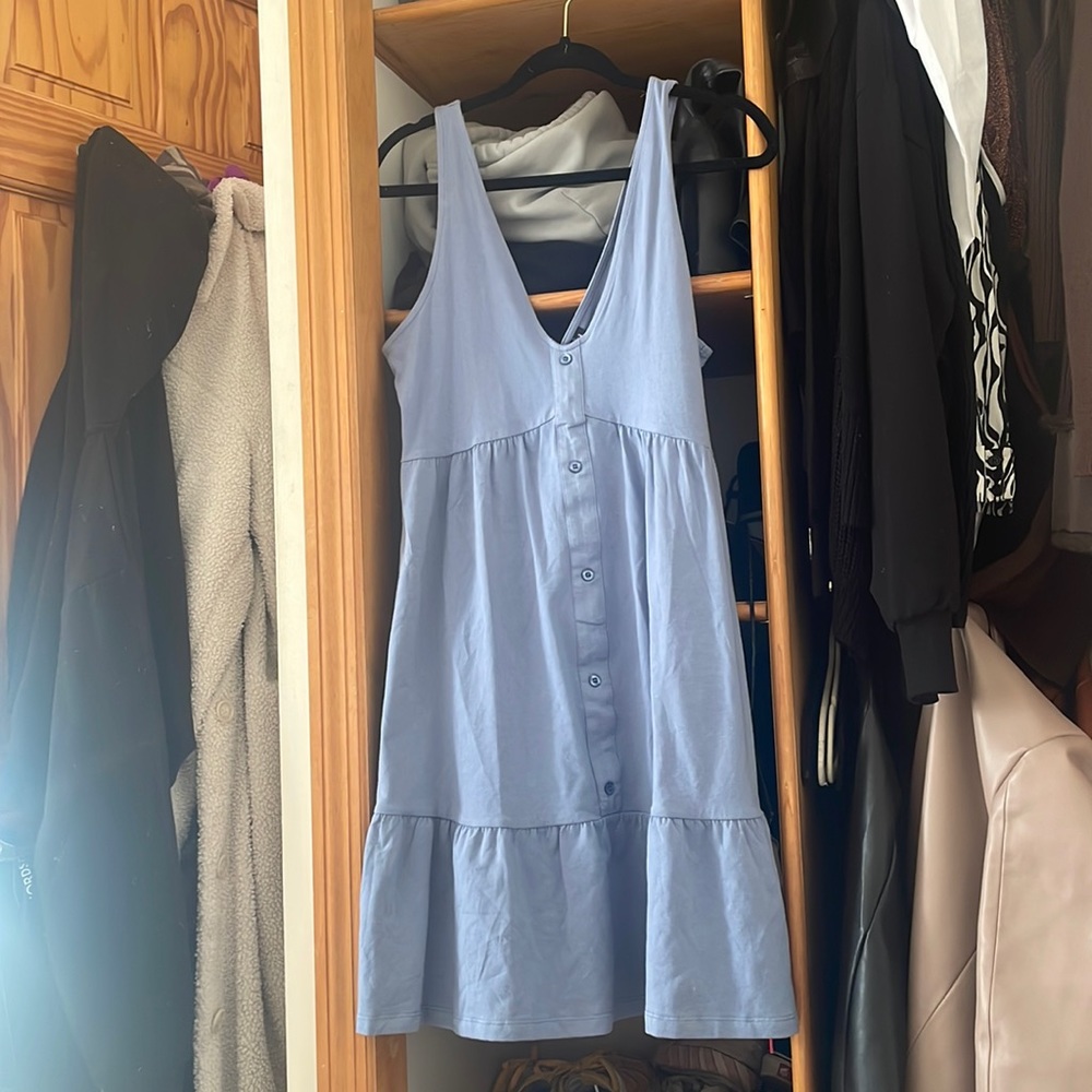 Blue dress with buttons